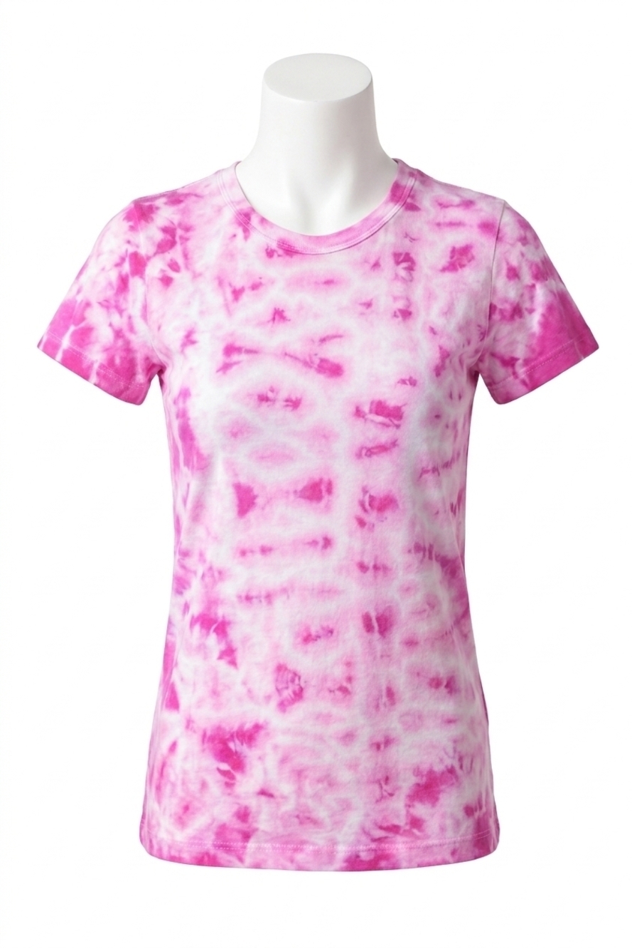 NEW MONROW crystal crewneck top in fuchsia